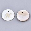 Natural Freshwater Shell Pendants SHEL-N027-04N-1