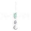 Nuggets Natural Gemstone Pocket Pendant Decorations HJEW-JM00994-02-1