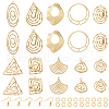  DIY Geometry Earring Making Kit DIY-TA0005-30-1