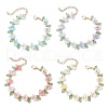 4Pcs Acrylic Beaded Bracelets for Women BJEW-TA00627-2