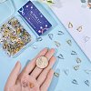 SUNNYCLUE 120Pcs 3 Colors Grade AA Brass Ice Pick Pinch Bails for Pendant Making KK-SC0005-19-3