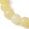 8.5mm Round Natural Topaz Jade Beaded Stretch Bracelets for Women Men BJEW-JB10512-3