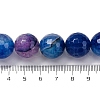Natural Dragon Veins Agate(Dyed & Heated) Beads Strands G-K390-A08-01-5