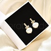 Mother's Day Jewellery Natural Pearl Ear Studs EJEW-L099-09G-2