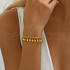 Brass Heart Charm Bracelets GP4978-3