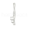 Brass Micro Pave Cubic Zirconia Pendants KK-M326-13A-P-1