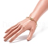 304 Stainless Steel Oval Link Bracelet and Necklace with Paperclip Chains SJEW-JS01254-3
