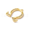 Rack Plating Brass Micro Pave Cubic Zirconia Pendant KK-H449-76G-13-2