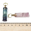 Natural Fluorite Perfume Bottle Pendants G-A253-01-3