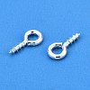 Brass Screw Eye Pin Peg Bails KK-A171-23S-3