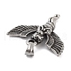 Retro 304 Stainless Steel Pendants STAS-I205-28AS-2