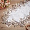 Polyester Embroidery Flower  Lace Ribbon OCOR-WH0082-328-4