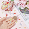SUNNYCLUE 400PCS 10Colors 6-Petal Imitation Jelly Acrylic Bead Caps JACR-SC0001-01-3