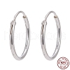 925 Sterling Silver Hoop Earring Findings STER-E062-05B-S-7