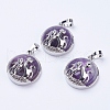 Natural Amethyst Pendants G-K234-A03-1