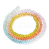 Transparent Painted Glass Beads Strands X1-DGLA-A034-T1mm-A12-5