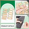 BENECREAT 40Pcs Wood Knitting DIY-BC0013-78-4