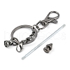 Metal Beadable Keychains KEYC-D288-02B-4