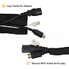 Nylon Hook and Loop Fastener Cable Sleeves DIY-WH0888-124B-4