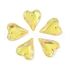 Electroplated Glass Pendants EGLA-M029-05-08-1
