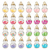  32Pcs 8 Colors Glass Gourd Pendants GLAA-TA0001-53-1