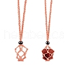Braided Waxed Cotton Thread Cords Macrame Pouch Necklace Making AJEW-SW00022-03-2