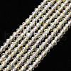 Electroplated Glass Beads Strands EGLA-S174-23C-01-1