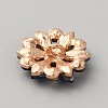 Alloy Rhinestone Shank Buttons BUTT-WH0029-15-2