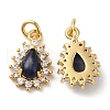 Natural Sodalit Teardrop Charms G-A034-03G-2