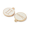 (Defective Closeout Sale: Yellowing) Alloy Enamel Pendants ENAM-XCP0001-38D-3