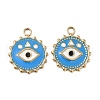 PVD Vacuum Plating 201 Stainless Steel Enamel Pendants STAS-J401-VC841-2