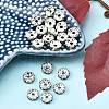 Brass Grade A Rhinestone Spacer Beads RSB030NF-10-2