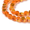 Transparent Electroplate Glass Beads Strands GLAA-Q099-D01-08-3