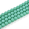 Opaque Glass Beads Strands GLAA-T032-P8mm-MD12-1