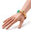 Chunky Curved Tube Beads Stretch Bracelet BJEW-JB06685-01-3