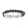 Natural Mixed Stone Chips Stretch Bracelets BJEW-JB08718-3