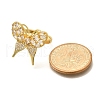 Rack Plating Brass Micro Pave Cubic Zirconia Finger Rings for Women RJEW-M028-25G-01-4