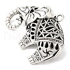 Tibetan Style Alloy Pendants TIBEP-R212-AS-RS-2