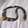 Natural Indian Agate Faceted Bib Graduated Beaded Necklaces for Women NJEW-B128-01E-3