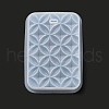 DIY Embossed Flower Pattern Pendant Silicone Molds DIY-G079-01F-4