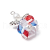 3Pcs 3 Styles Glass Pearl Beads Pendants PALLOY-MZ00619-4