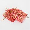 Rose Printed Organza Bags OP-R021-7x9-06-2