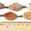 Natural Banded Agate/Striped Agate Beads Strands G-G196-A01-01-5