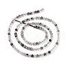 Natural Black Rutilated Quartz Beads Strands G-C009-C01-3