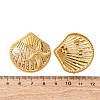 Shell Shape with Starfish 304 Stainless Steel Plastic Imitation Pearl Stud Earrings EJEW-Z109-04G-5