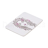 Rectangle Paper Jewelry Display Cards for One Pair Earring Storage CDIS-C004-06B-3