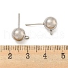 Non-Tarnish 304 Stainless Steel Stud Earring Findings STAS-O004-10F-P-3