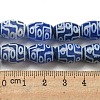 Blue Tibetan Style dZi Beads Strands TDZI-NH0001-C12-01-5