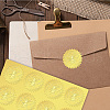 12 Sheets Self Adhesive Gold Foil Embossed Stickers DIY-WH0451-038-6