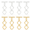 BENECREAT 2 Colors Brass Toggle Clasps KK-BC0013-94-1